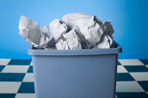 Clean and organized commercial waste removal in action