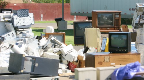 Sorted construction materials for recycling